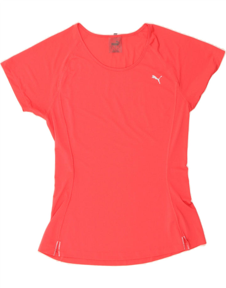 PUMA Womens T-Shirt Top UK 12 Medium Pink Polyester Vintage Puma and Second-Hand Puma from Messina Hembry 