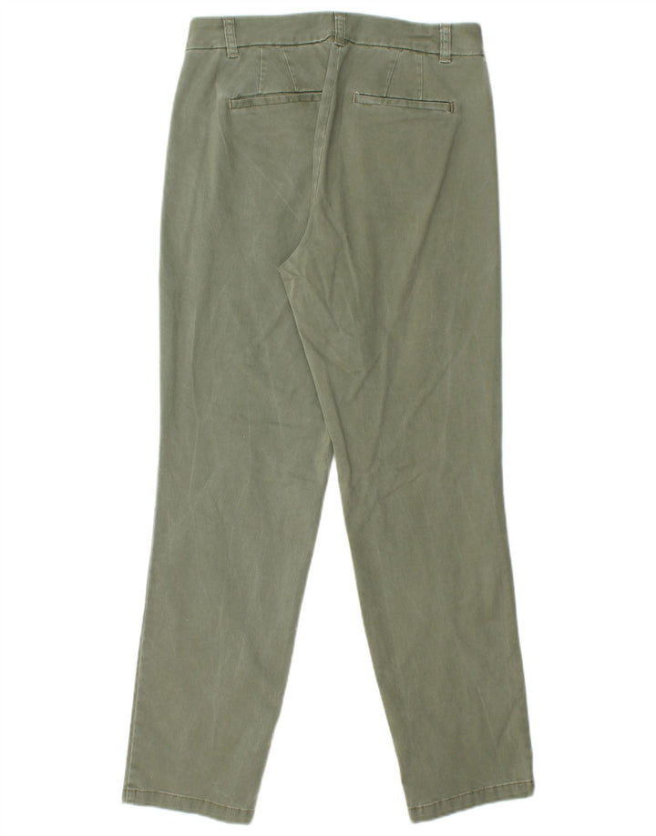 MONSOON Dame Standard Lige Chino Bukser UK 12 Medium W32 L28 Khaki