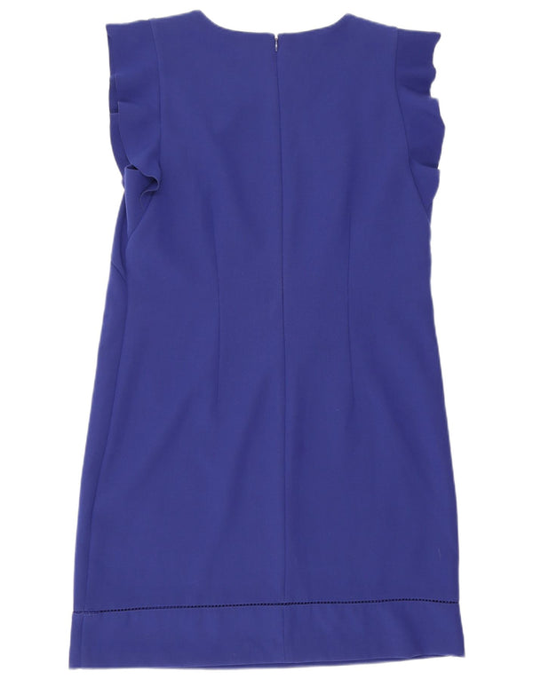 Jules Dame Sleeveless Sheath Dress UK 14 Large Blue Polyester