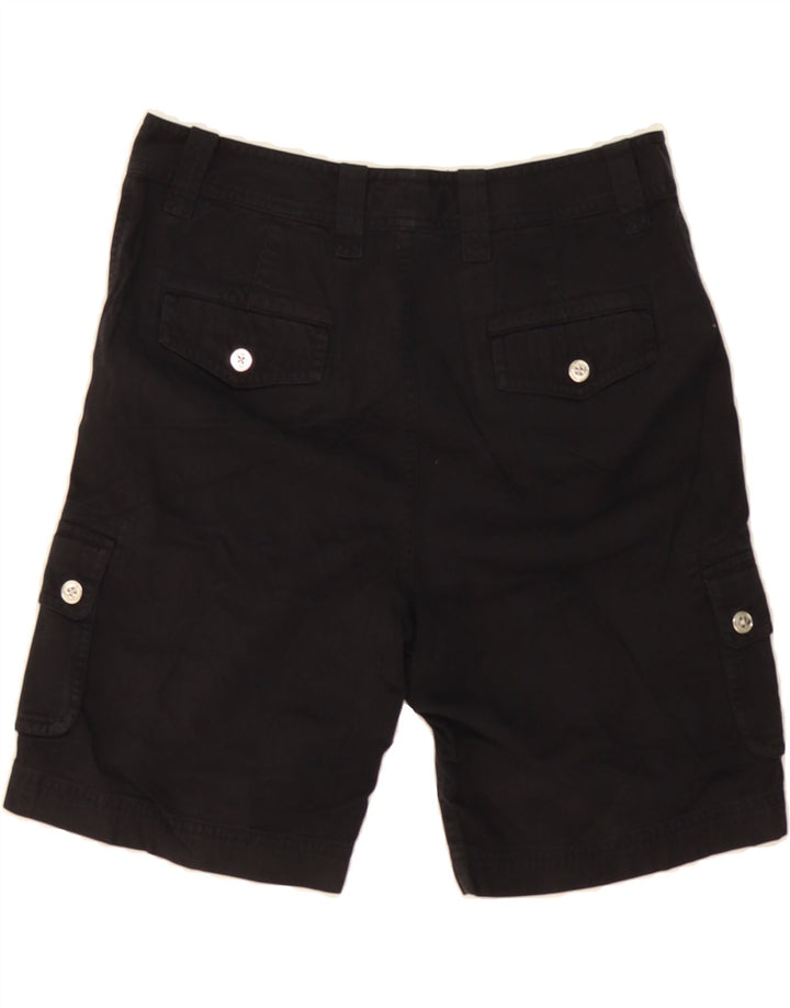 RALPH LAUREN Womens Petite Cargo Shorts US 6 Medium W30  Black Cotton Vintage Ralph Lauren and Second-Hand Ralph Lauren from Messina Hembry 