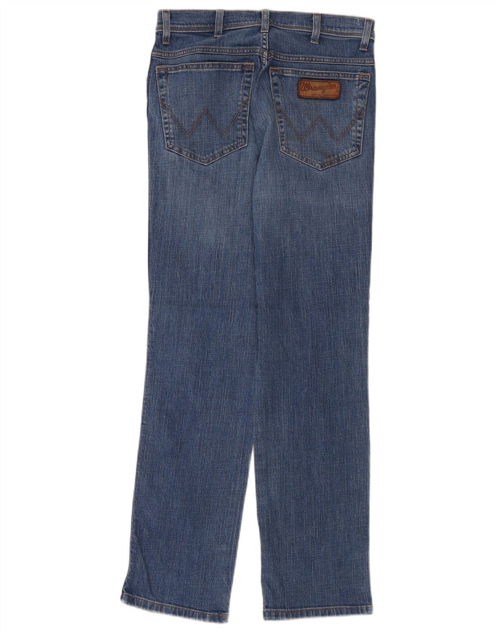 Wrangler Herre Texas Stretch Straight Jeans W30 L32 Blå Bomuld