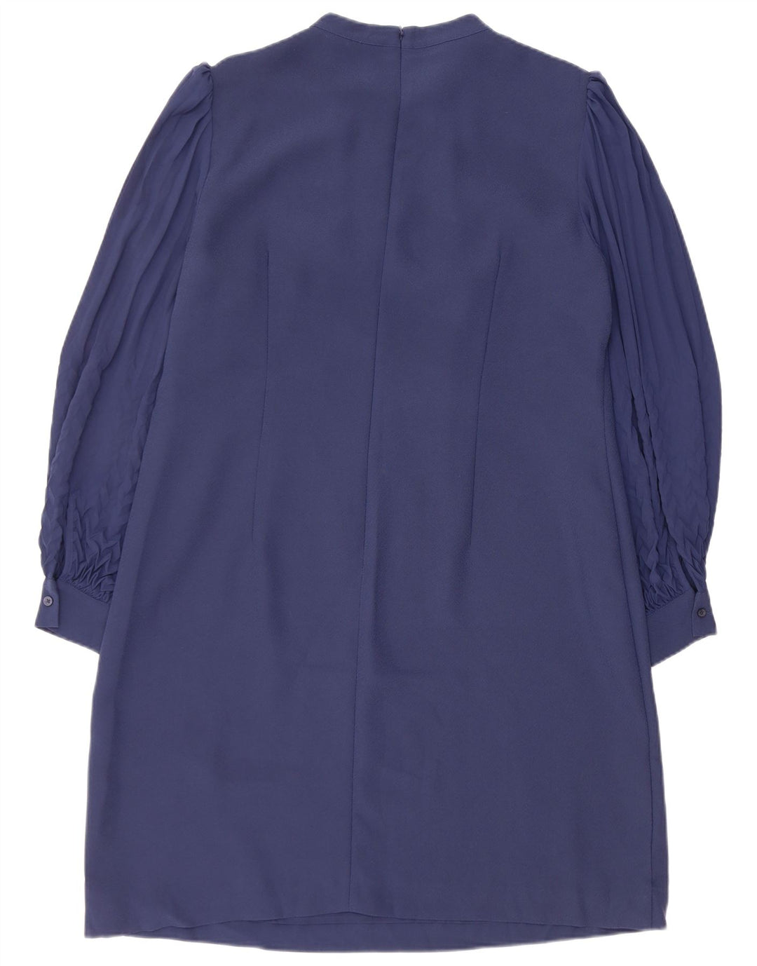 Hobbs Dame Langærmet Skift Kjole UK 16 Large Navy Blue Polyester