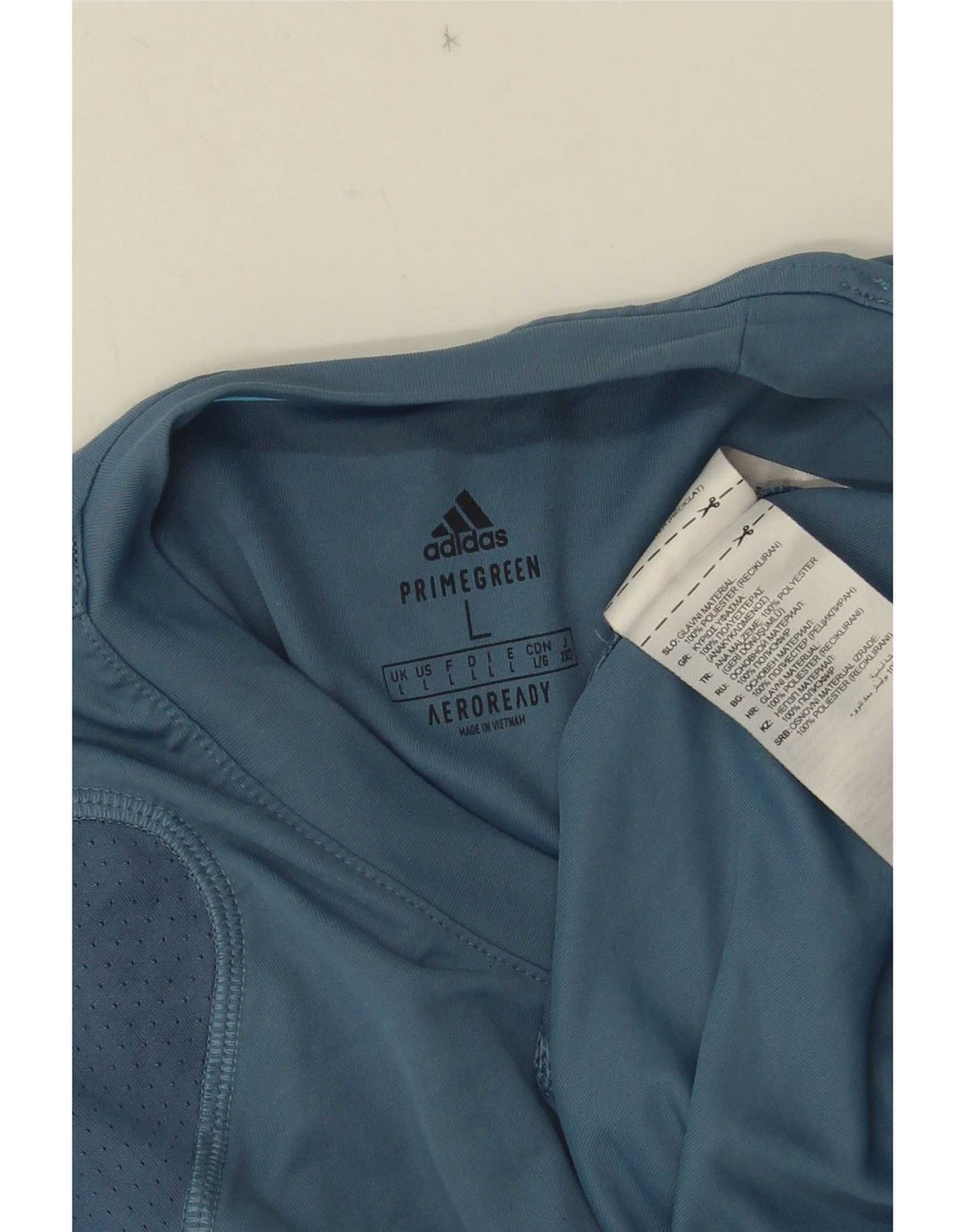 Adidas Herre Aeroready T-Shirt Top Stor Blå Polyester