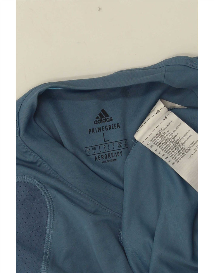 Adidas Herre Aeroready T-Shirt Top Stor Blå Polyester