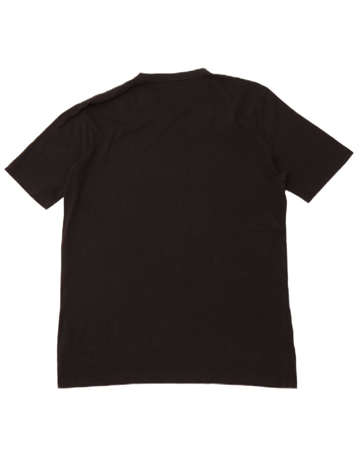 HUGO BOSS Herre T-Shirt Top Stor Sort Bomuld