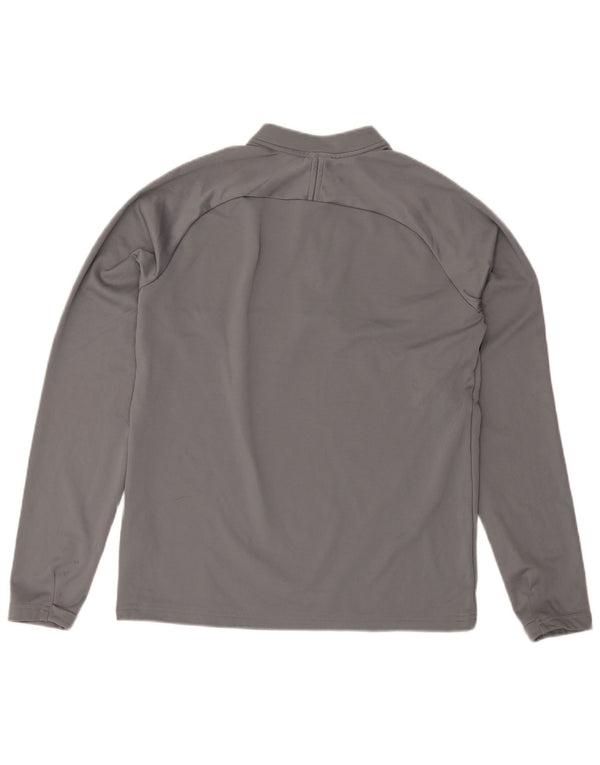 Nike Boys Dri Fit Top Langærmet 13-14 år XL Gråstribet Sport