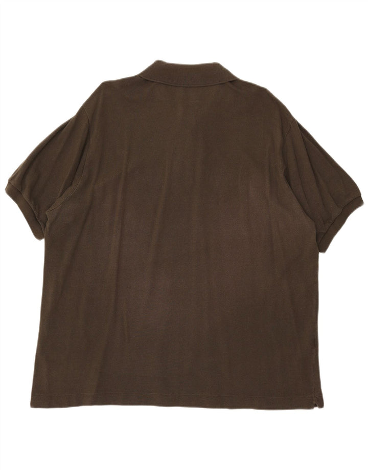 LACOSTE Poloskjorte til mænd str. 7 2XL Khaki Bomuld