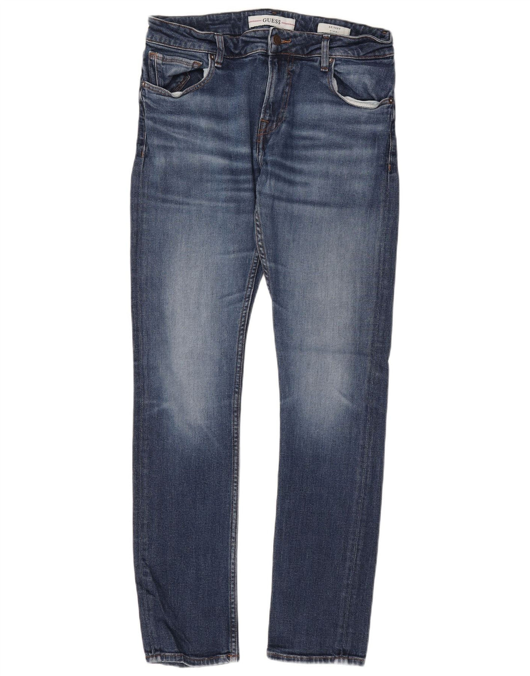 GUESS Dame Miami Skinny Jeans W34 L31 Blå Bomuld