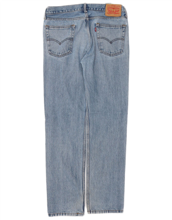 LEVI'S Herre 514 Straight Jeans W32 L32 Blå Bomuld