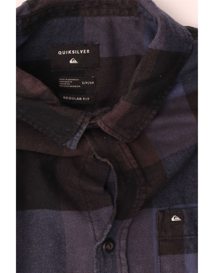 Quiksilver Herre Regular Fit Flanellskjorte Lille marineblå Gingham Bomuld