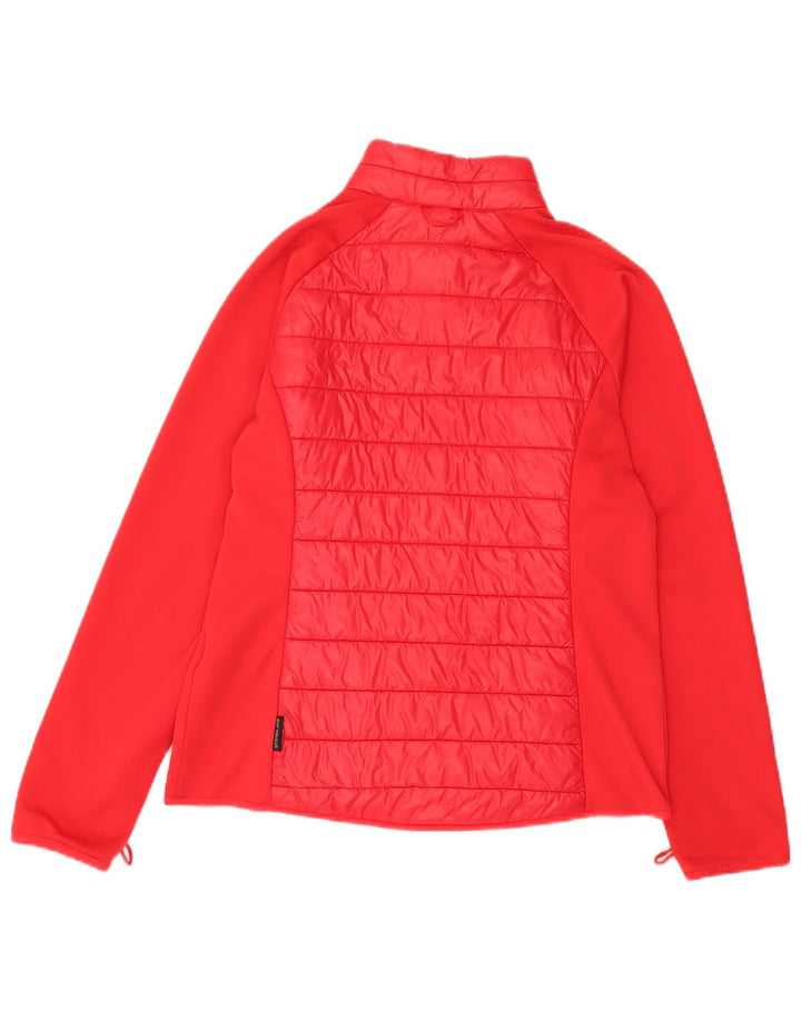 Jack Wolfskin Dame træningsdragt Topjakke UK 16 Stor rød polyamid