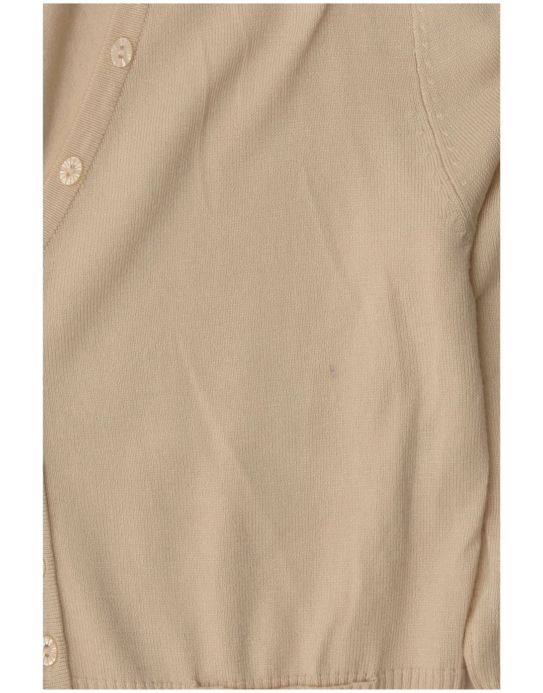 John Lewis Dame Cardigan Sweater UK 10 Small Beige Viscose