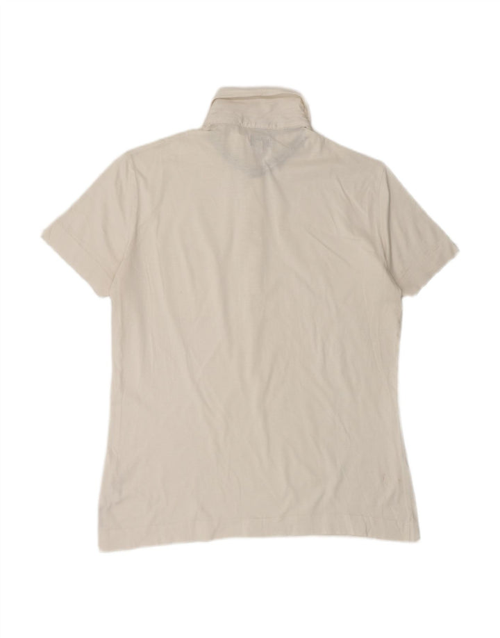 ARMANI JEANS Mens Polo Shirt XL White Cotton