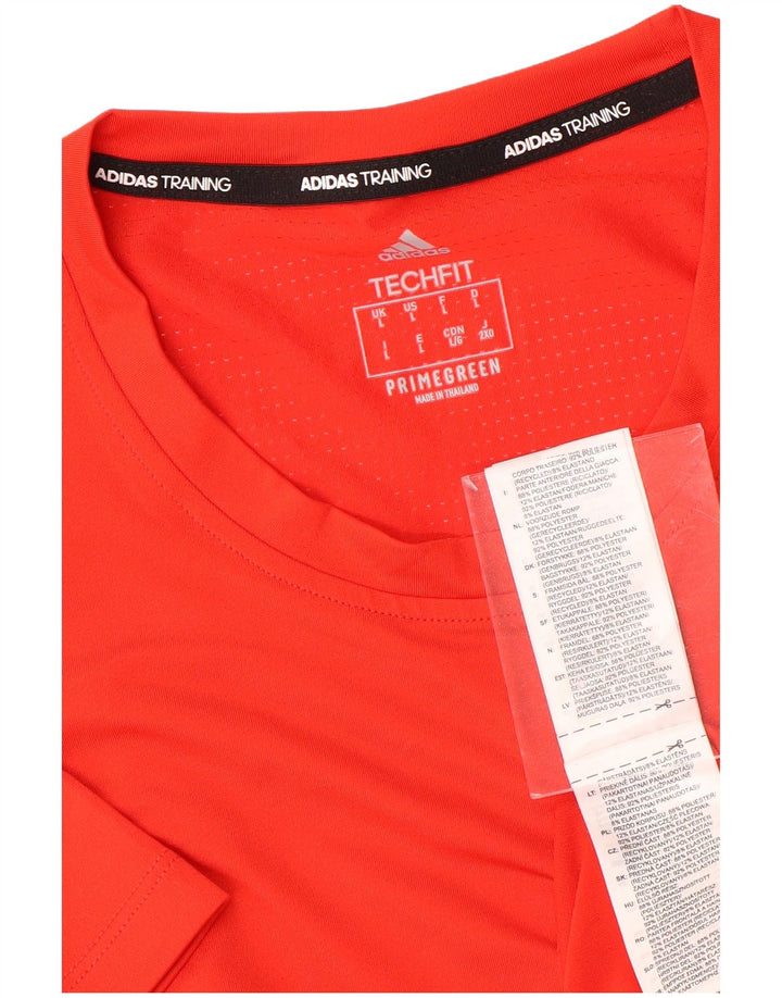 ADIDAS Aeroready T-Shirt Top Stor Rød Polyester