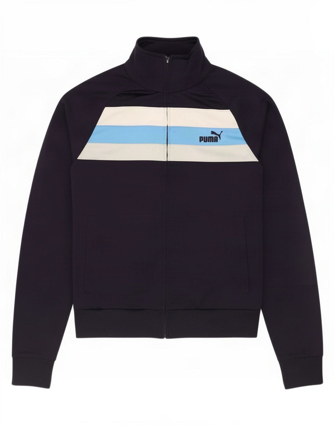 Puma træningsdragt til mænd, topjakke, lille marineblå colourblock polyester