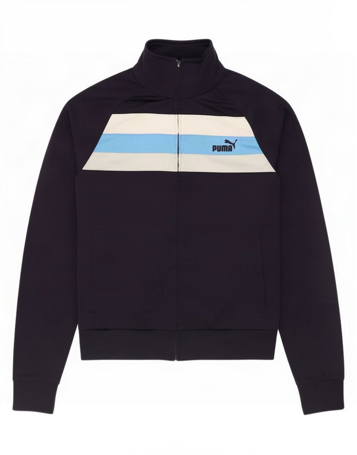 Puma træningsdragt til mænd, topjakke, lille marineblå colourblock polyester