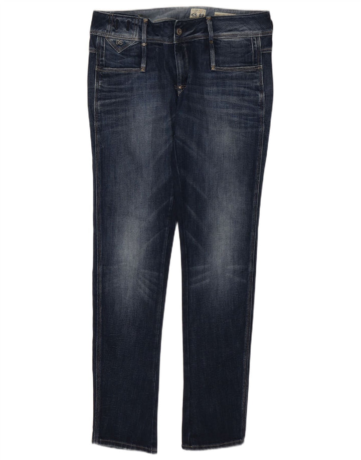 G-Star Dame 3301 Slim Jeans W32 L32 Marineblå Bomuld