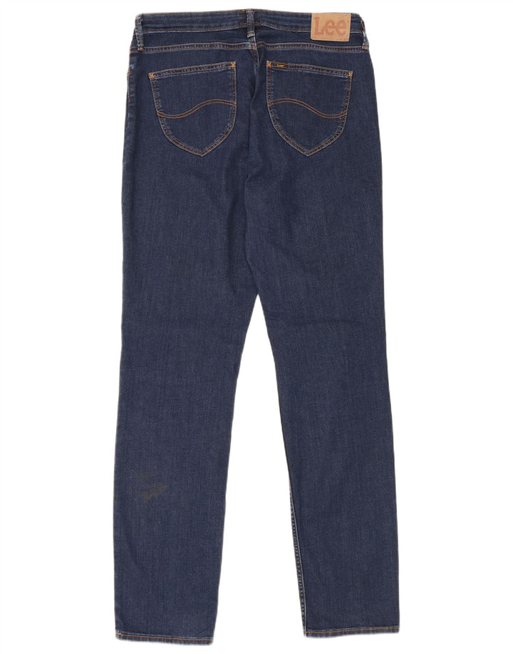 Lee Dame Marion Straight Jeans W32 L33 Marineblå Bomuld