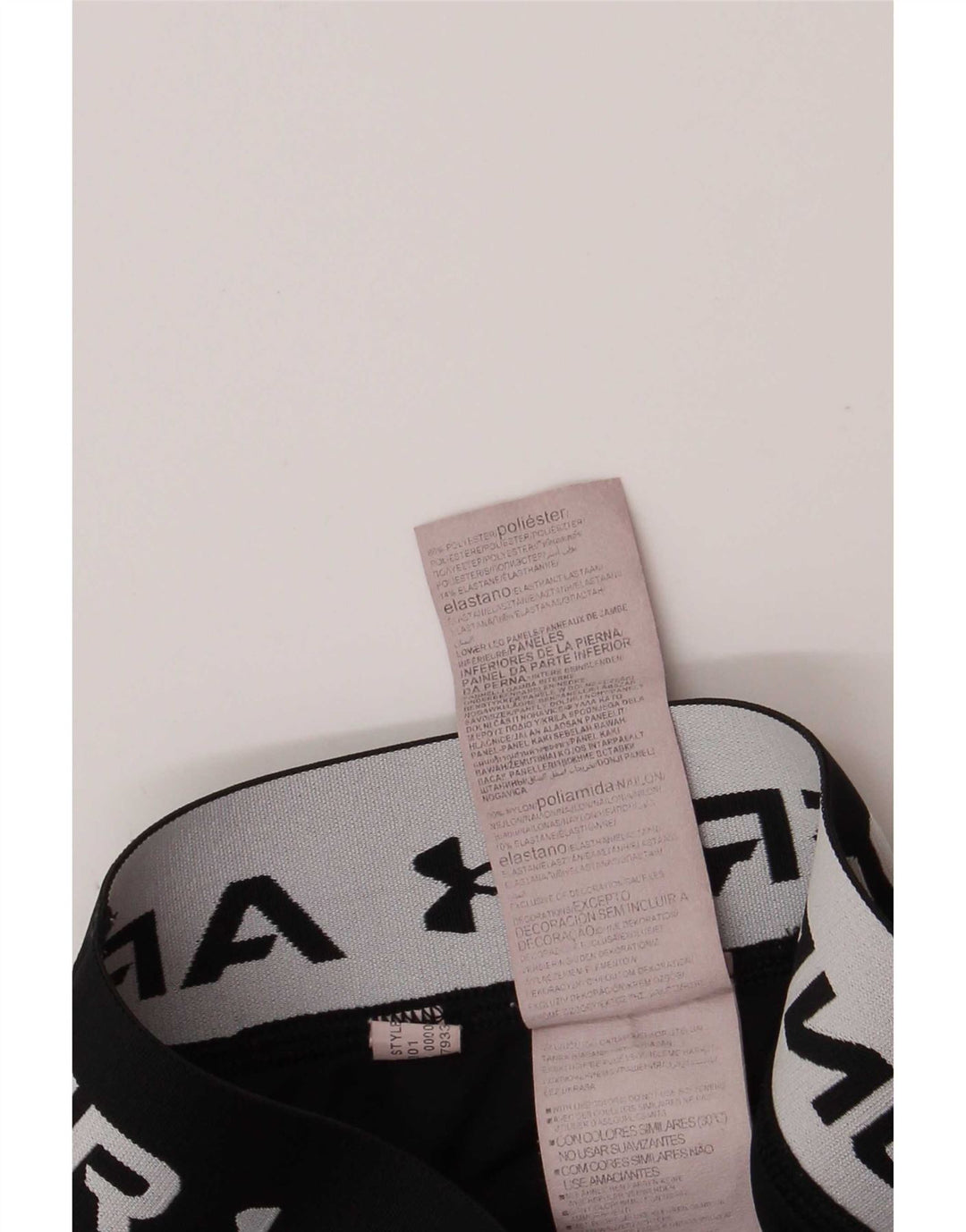 Under Armour Dame Capri Grafiske Leggings UK 4 XS Sort Polyester