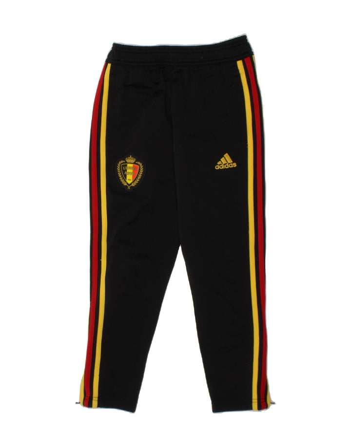 ADIDAS Boys Tracksuit Trousers 7-8 Years  Black Polyester Vintage Adidas and Second-Hand Adidas from Messina Hembry 