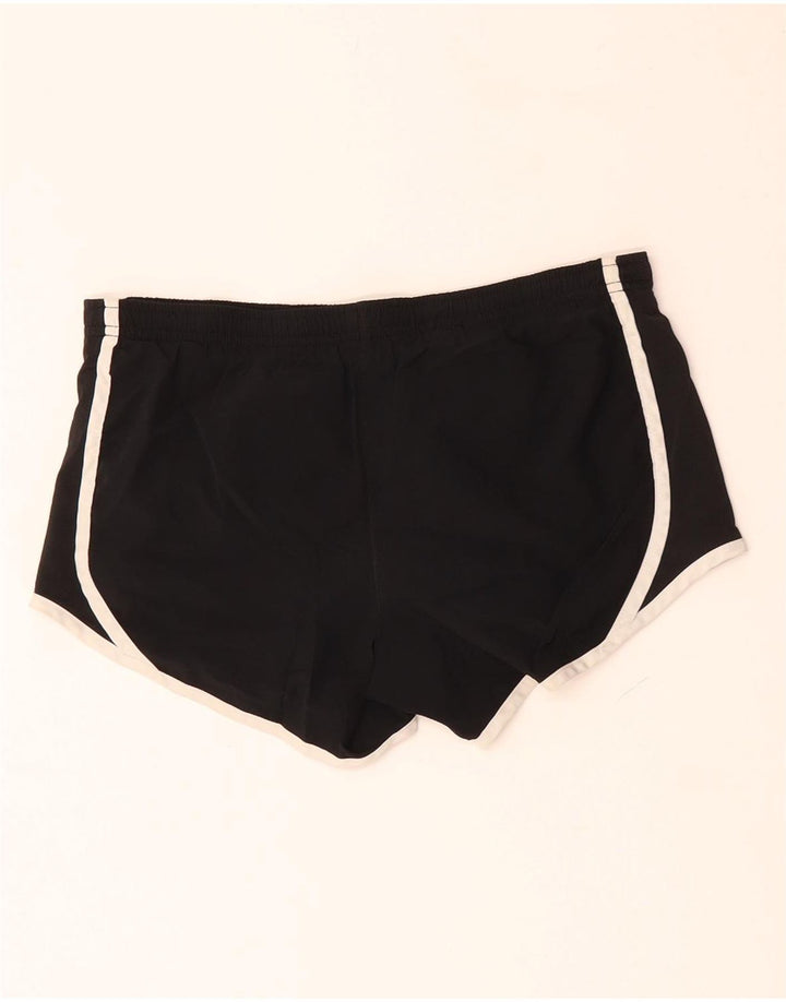 NIKE Dri Fit sportsshorts til kvinder UK 12 Medium Sort polyester