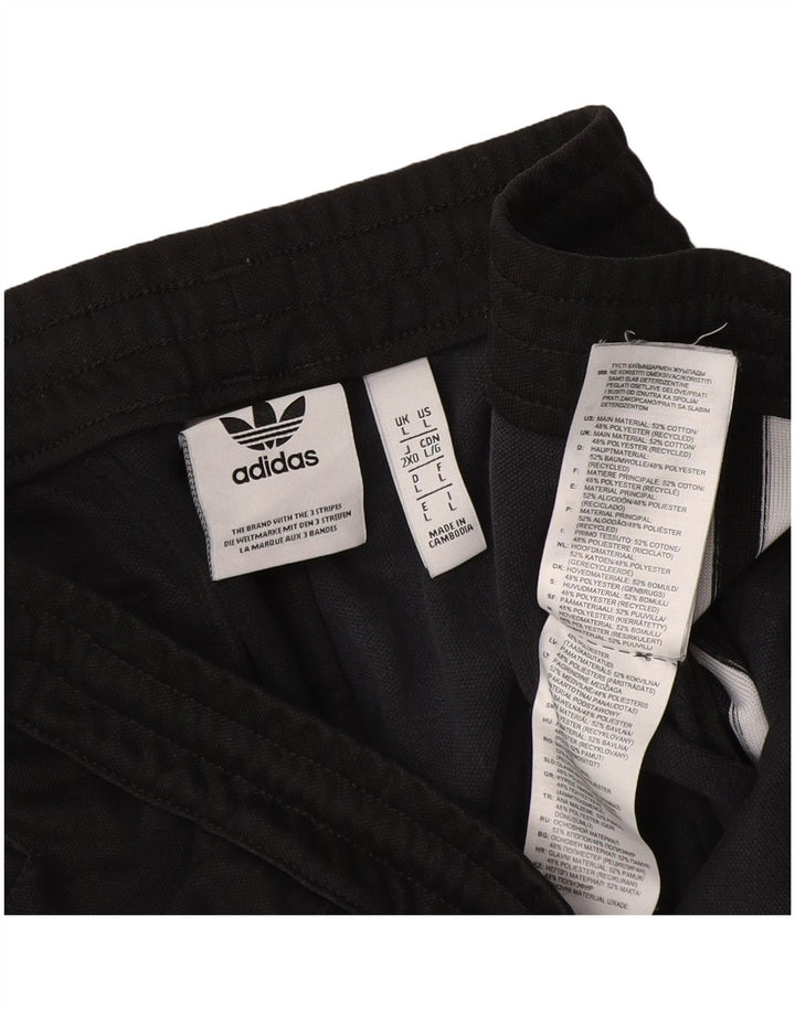 Adidas Træningsdragtsbukser til mænd Stor sort bomuld