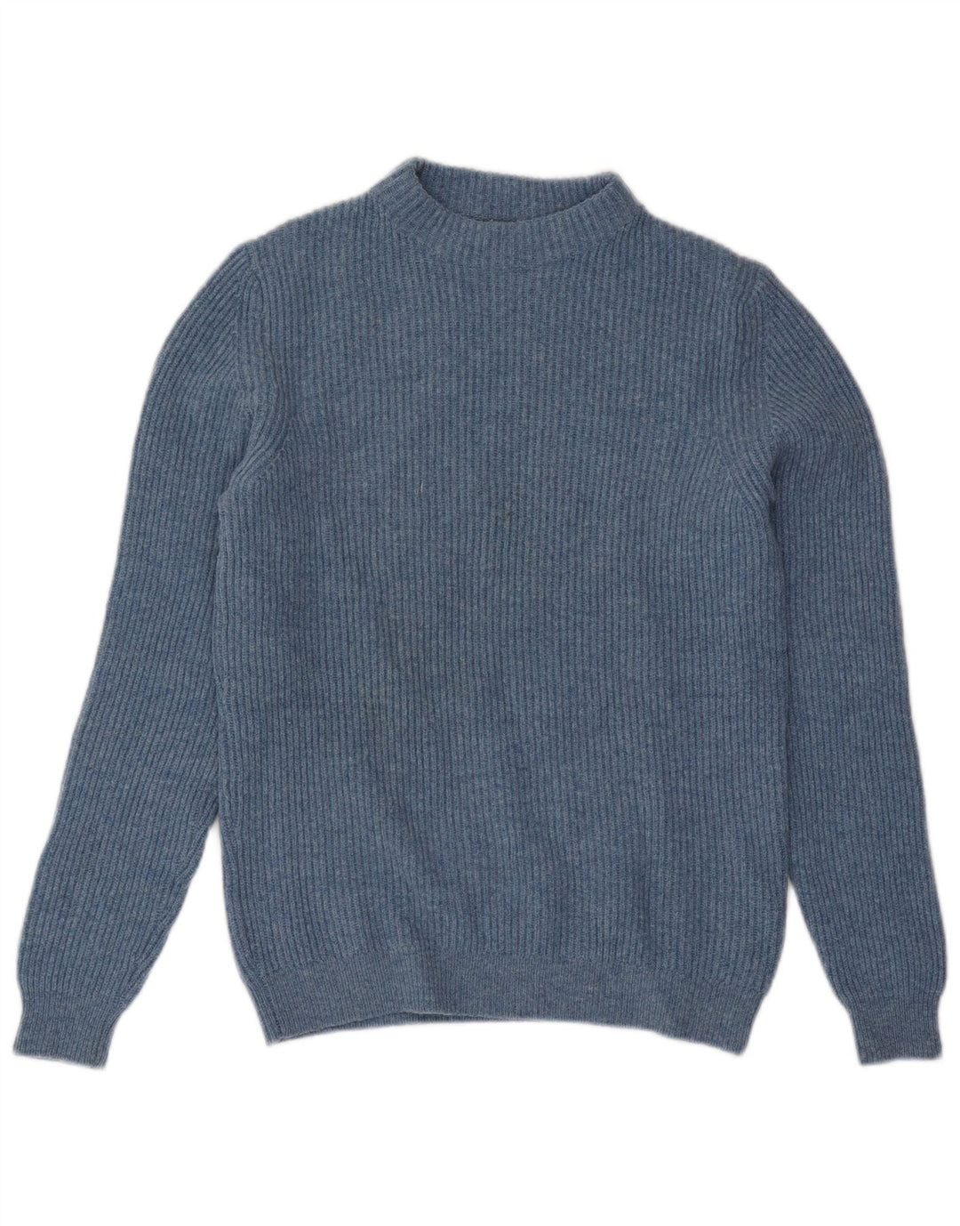 Massimo Dutti Herre Turtle Neck Jumper Sweater Medium Blue Wool