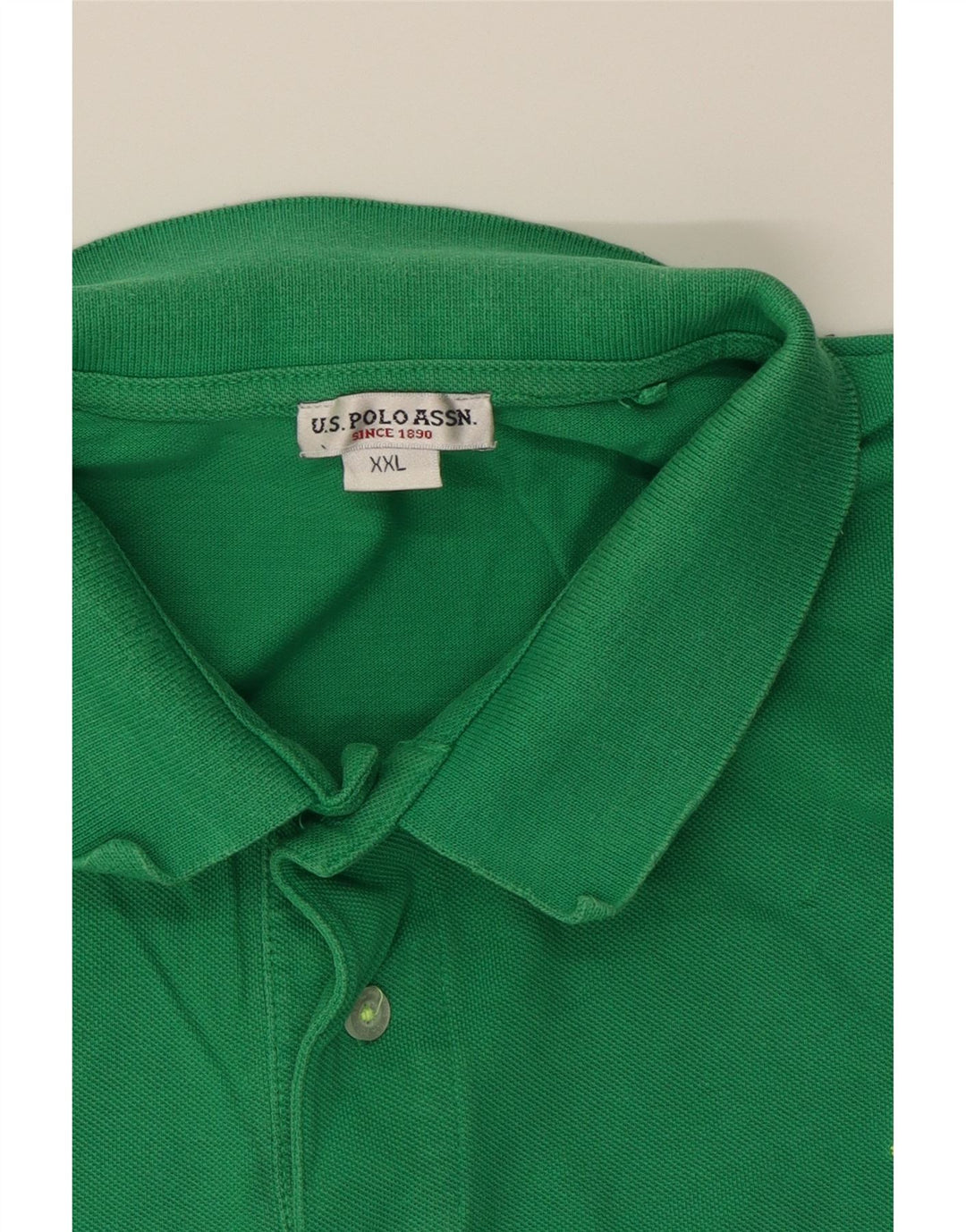 U.S. POLO ASSN. Mens Polo Shirt 2XL Green Vintage U.S. Polo Assn. and Second-Hand U.S. Polo Assn. from Messina Hembry 