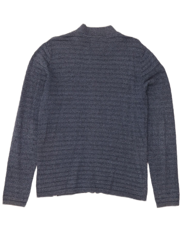 Jack & Jones herre cardigan sweater lille marineblå stribet
