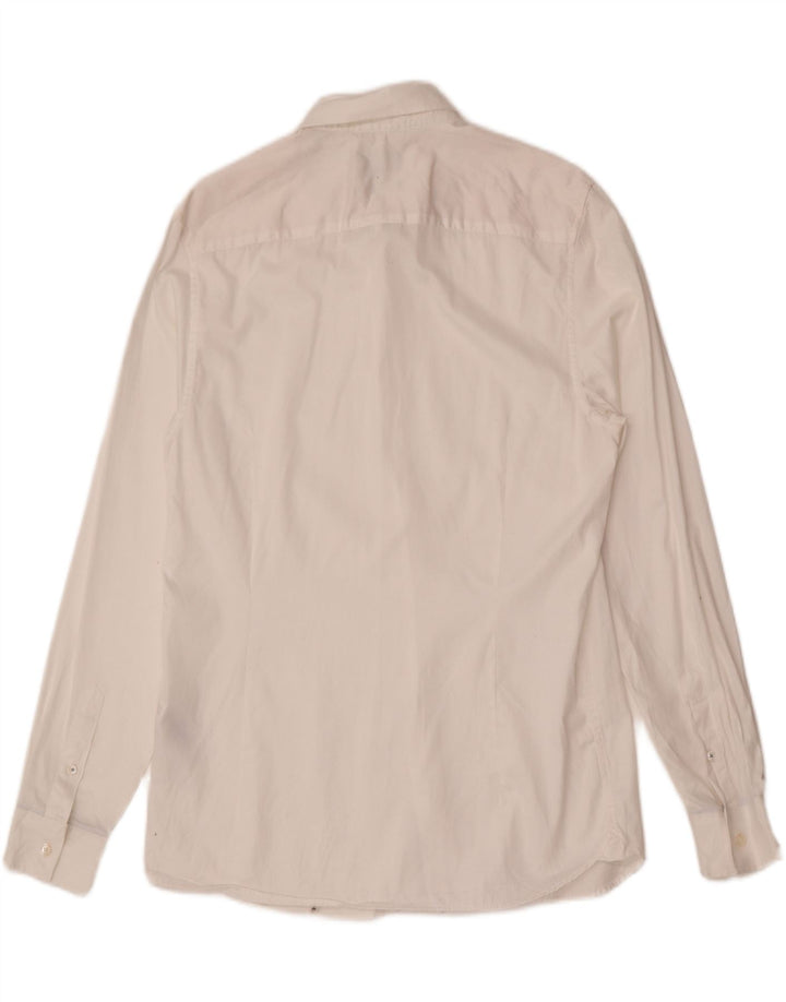 Ted Baker Herre Slim Fit skjorte str. 4 Stor hvid bomuld