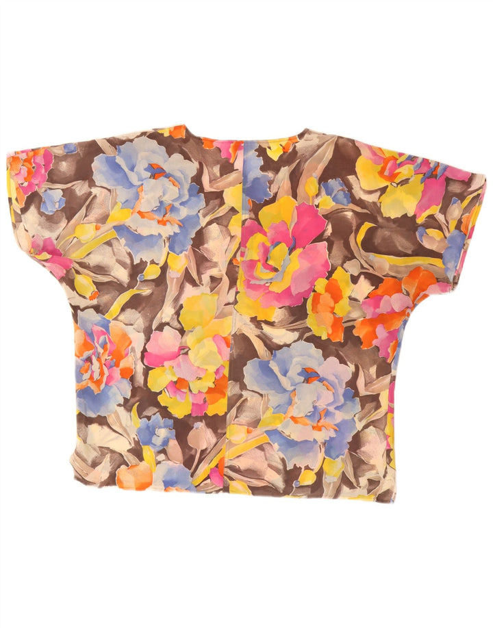 Saint George Dame Oversized Bluse Top IT 46 Large Multicolored Floral