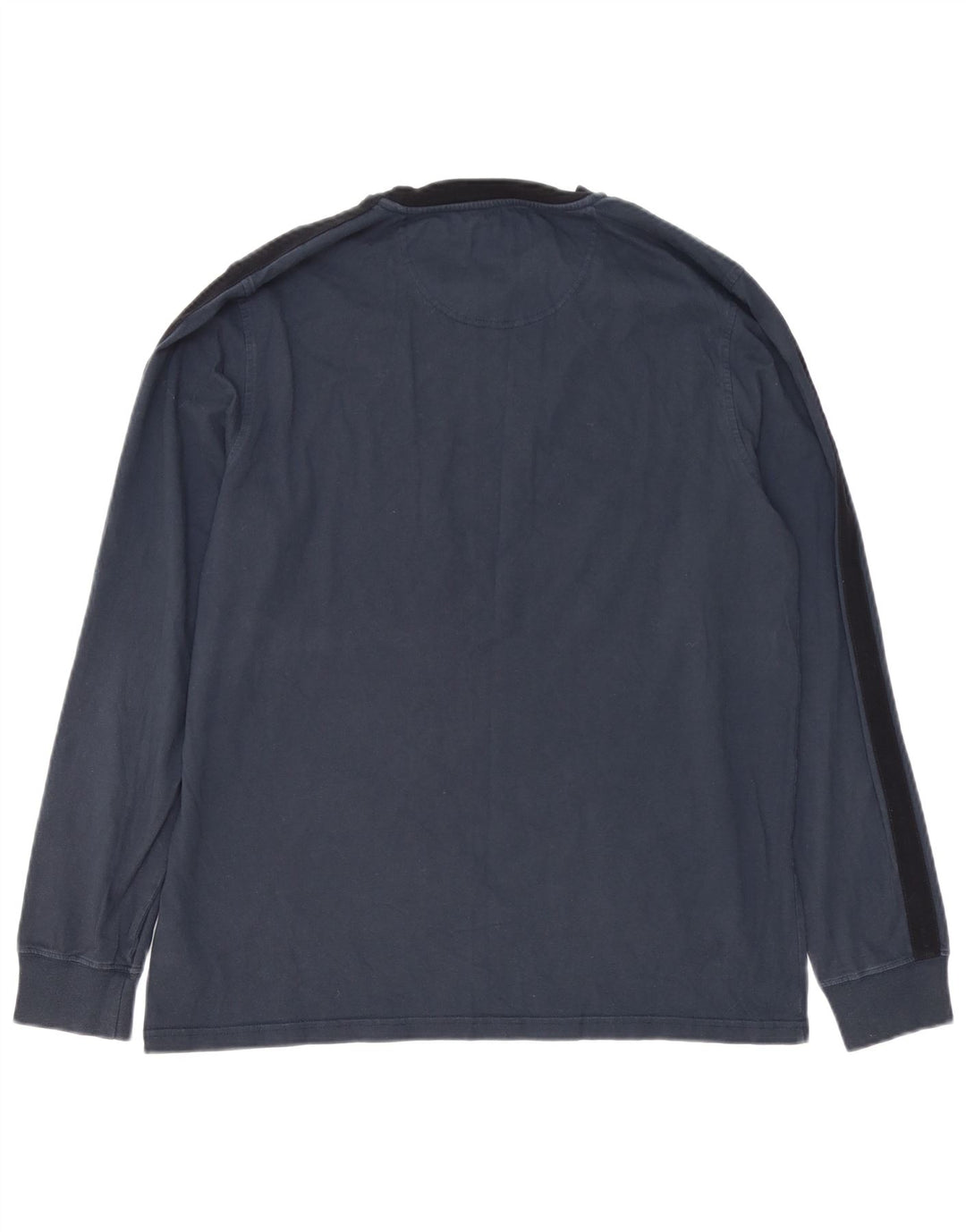 BARBOUR Herre Skræddersyet Fit Top Langærmet Stor Marineblå Colourblock
