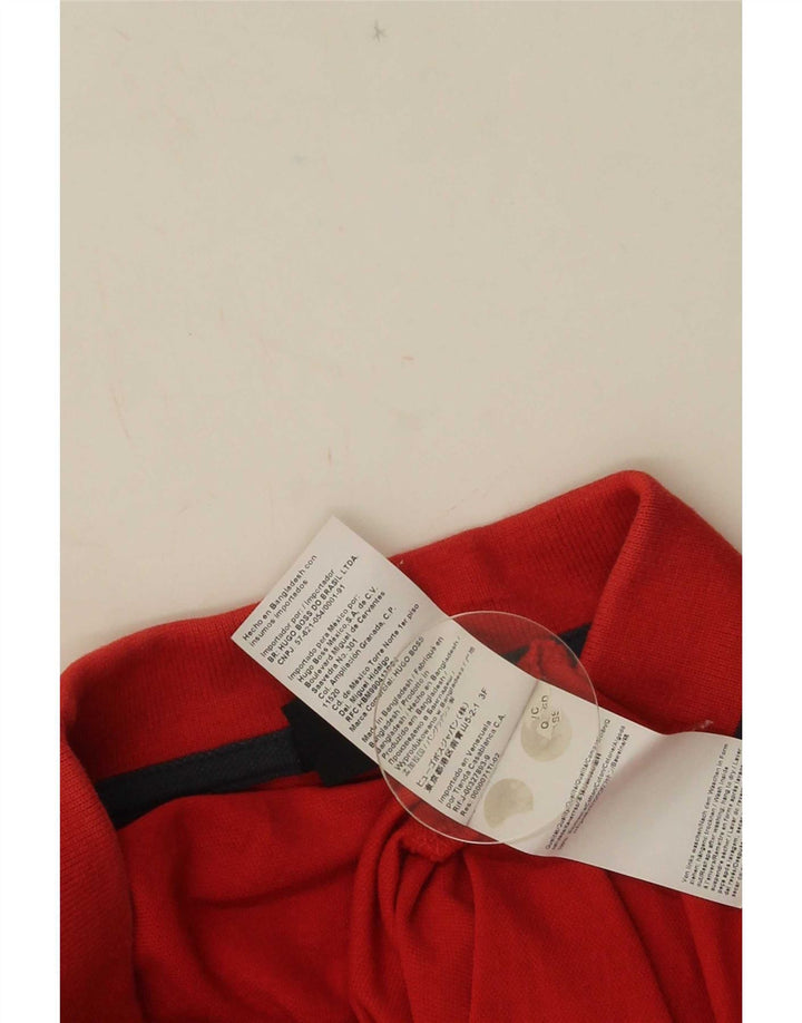 Hugo Boss Herre Regular Fit Polo Shirt Medium Rød Bomuld