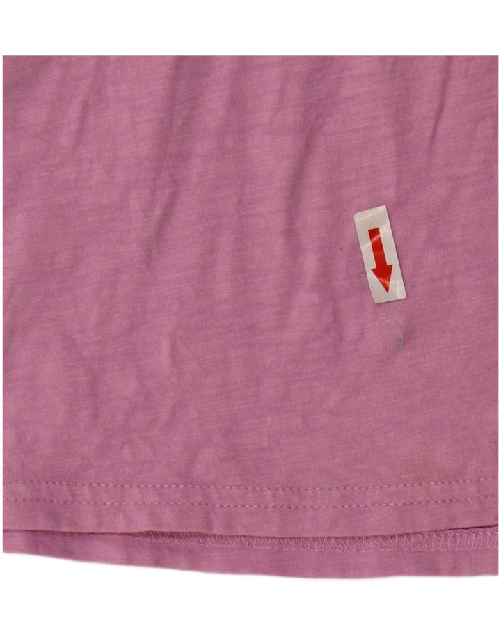 J. Crew Grafisk T-shirt top til kvinder UK 12 Medium Pink Bomuld