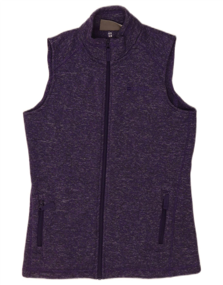 Mountain Warehouse Womens træningsdragt topjakke UK 10 Small Purple Flecked