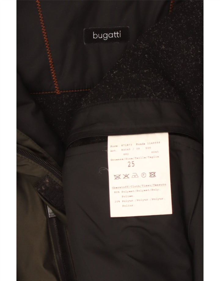 Bugatti Herre Hooded Windbreaker Jacket UK 42 XL Khaki Polyester