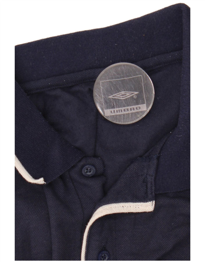 Umbro Herre Polo Shirt 2XL Navy Blue Polyester