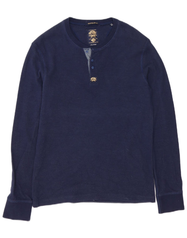 Superdry Herre Top Langærmet XL Marineblå