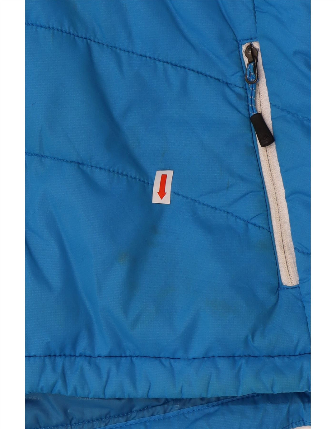 The North Face, polstret jakke til kvinder, UK 12 Medium Blue Nylon