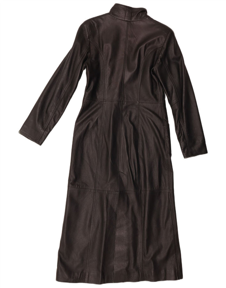 Wake læderfrakke til kvinder UK 12 Medium sort læder