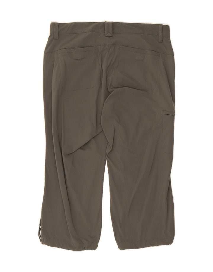 EDDIE BAUER Womens Cargo Capri Trousers US 6 Medium W32 L21 Grey Nylon Vintage Eddie Bauer and Second-Hand Eddie Bauer from Messina Hembry 