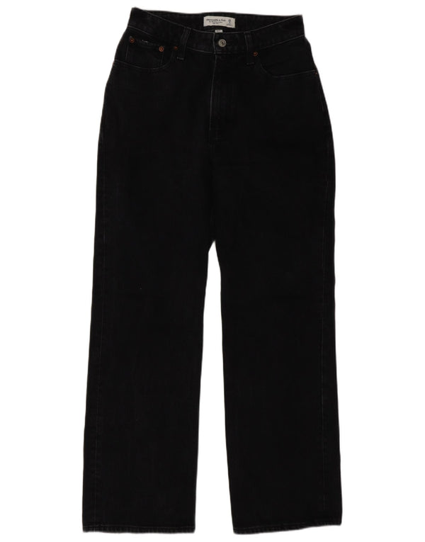 Abercrombie & Fitch Womens Curve High Waist Jeans US 2 XS W26 L30 Grå 90'erne