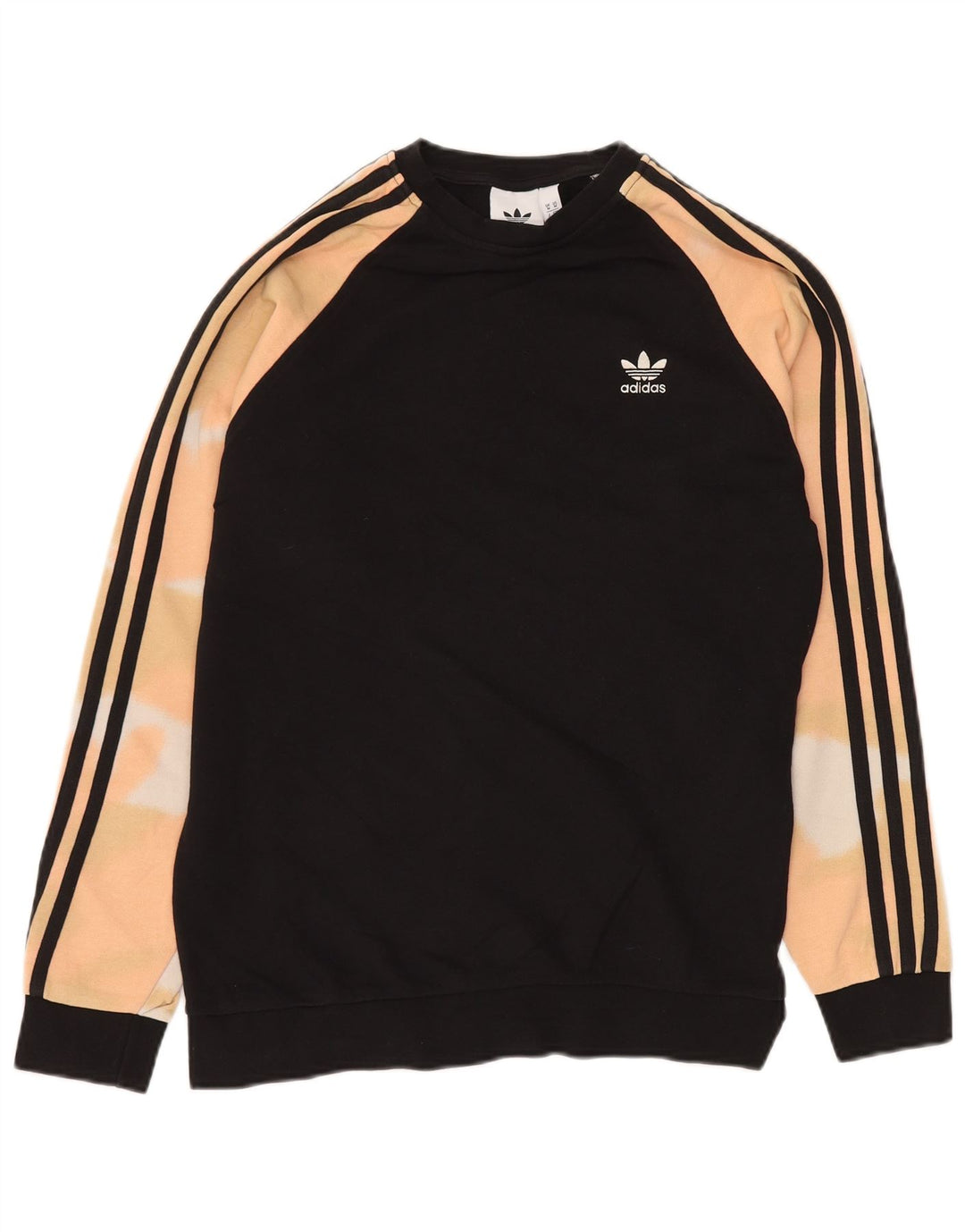 ADIDAS Sweatshirt til mænd Medium Sort Tie Dye Bomuld