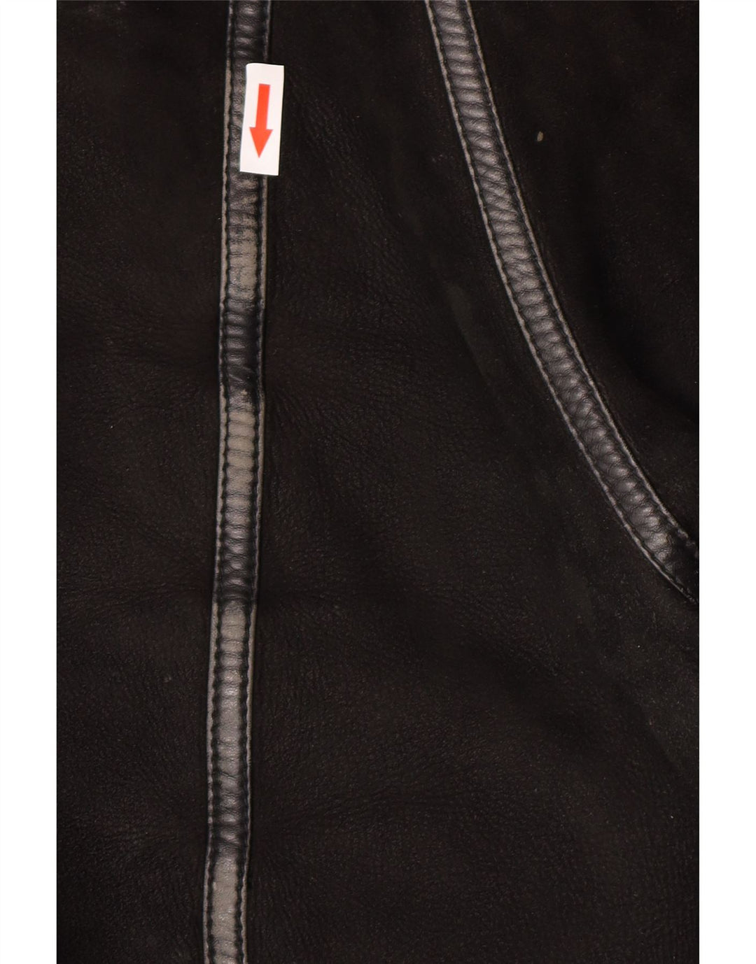 Vintage Herre Shearling Jacket IT 50 Large Black Shearling