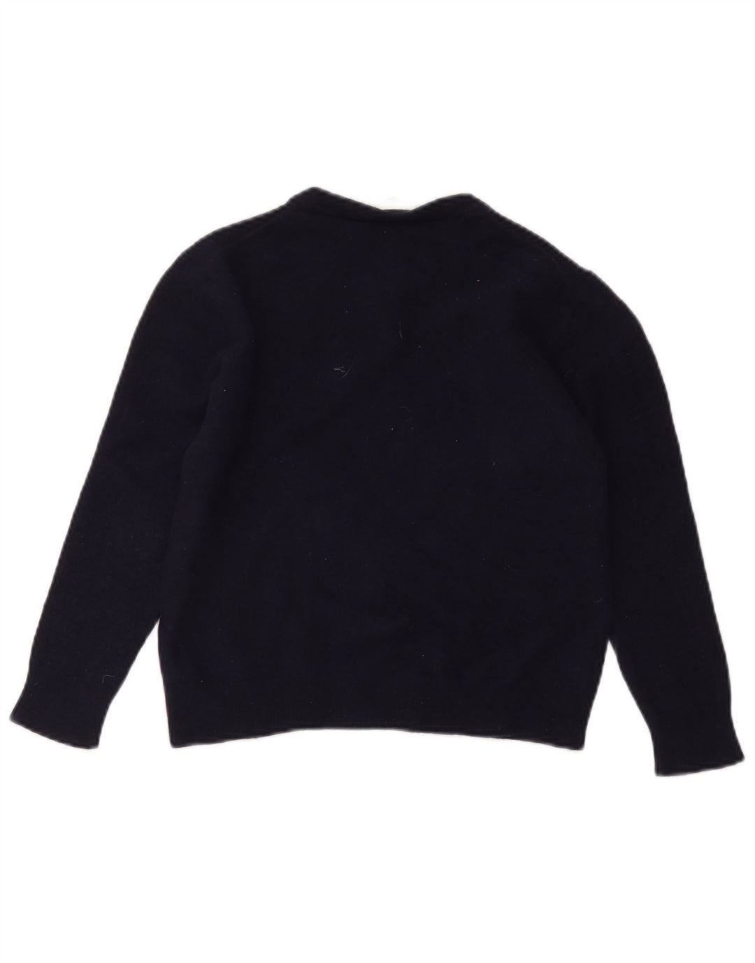 Lacoste drenge sweater med rund hals 7-8 år marineblå ny uld