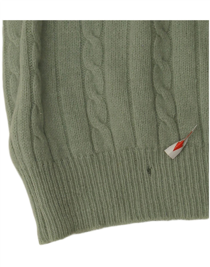 Free Style Herre Crew Neck Jumper Sweater Stor Grøn Uld
