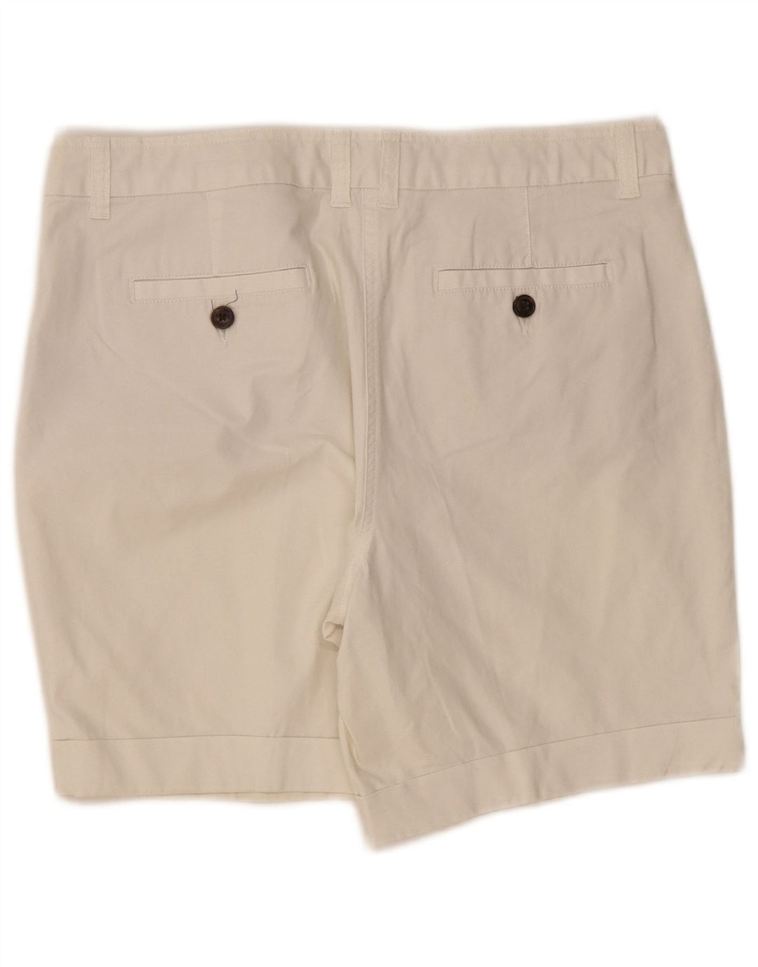 Boden Dame Chino Shorts UK 14 Large W36 White Bomuld
