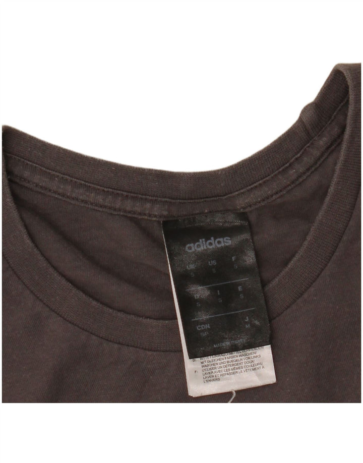 Adidas Herre Grafisk T-Shirt Top Lille Grå Bomuld
