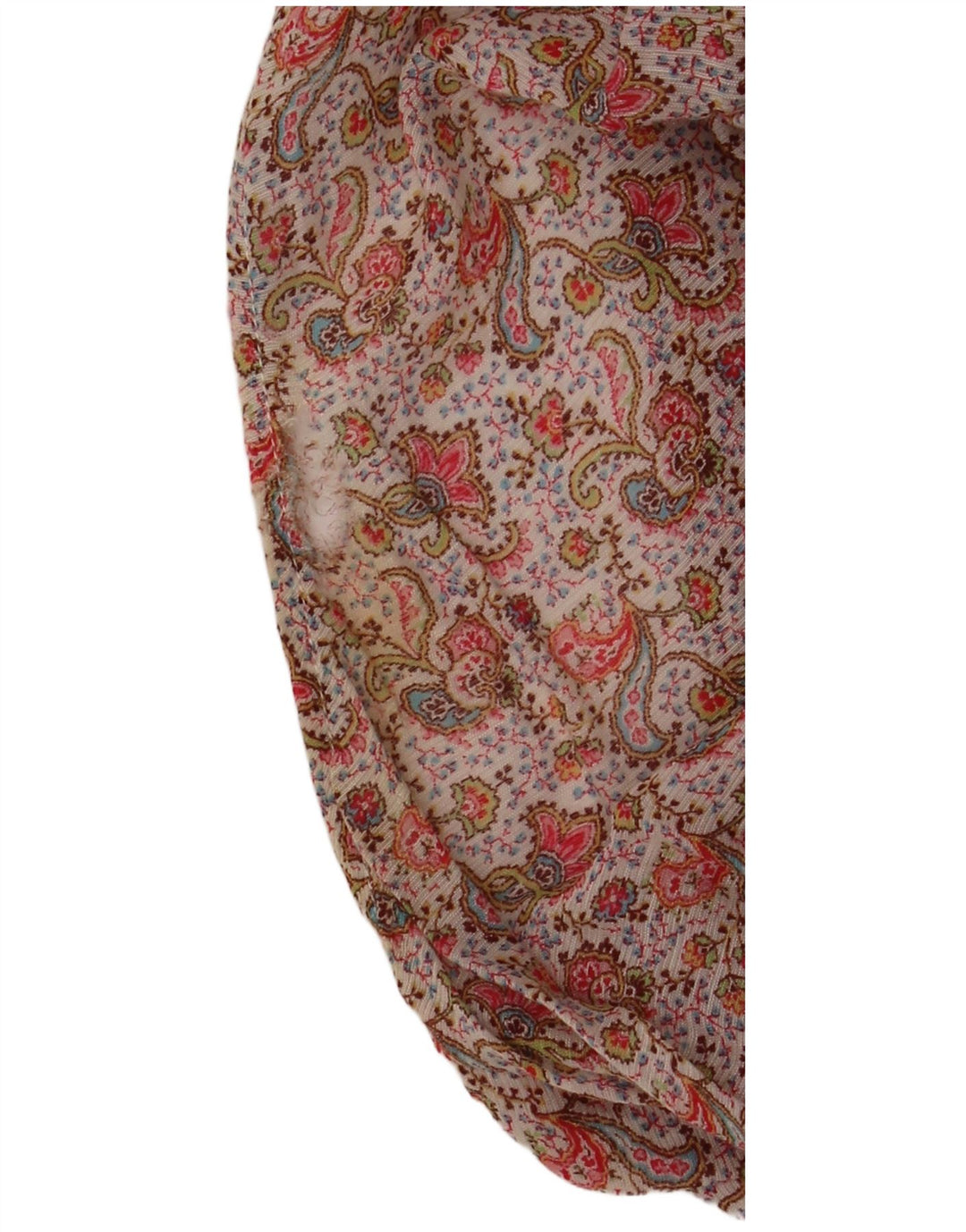 Zara Dame Ærmeløs Tunika Top UK 10 Small Multicolor Paisley Viscose