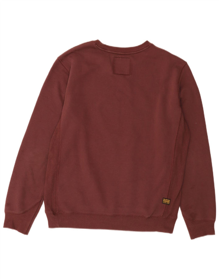 G-Star Herre Sweatshirt Jumper Stor Bourgogne Bomuld